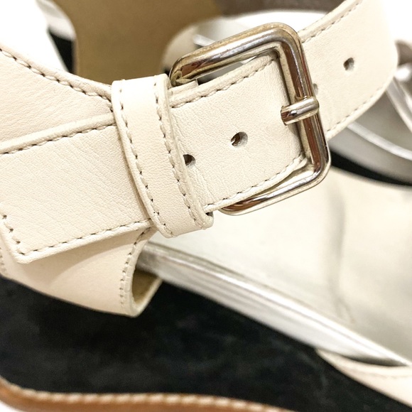 Marni Made In Italy Leather Platform Wedge Chunky Heel Open Toe Sandals Sz 39 - Picture 6 of 9